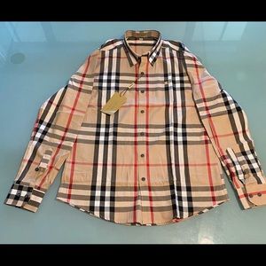 Brand New Burberry Button-Up Shirt.